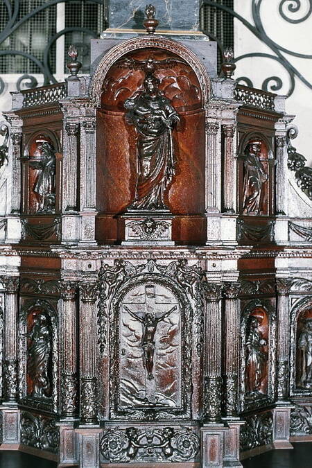 Visuel 1/7 : Ancien tabernacle du maître autel du couvent des Récollets de Nyons (église Saint-Vincent)