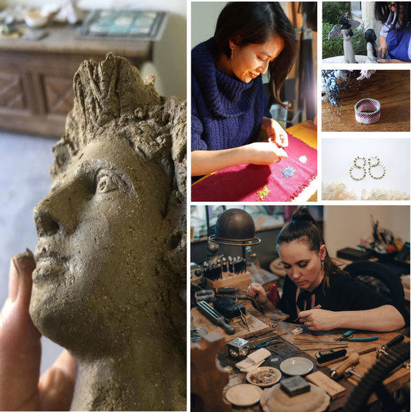 Visuel 1/5 : Journées Européennes des Métiers d'Art : Danielle Simon Création, sculpteure céramiste cuisson raku
